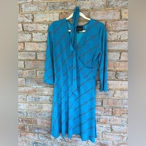 CLEARANCE item!Leota teal stretchy dress. See pics for details!